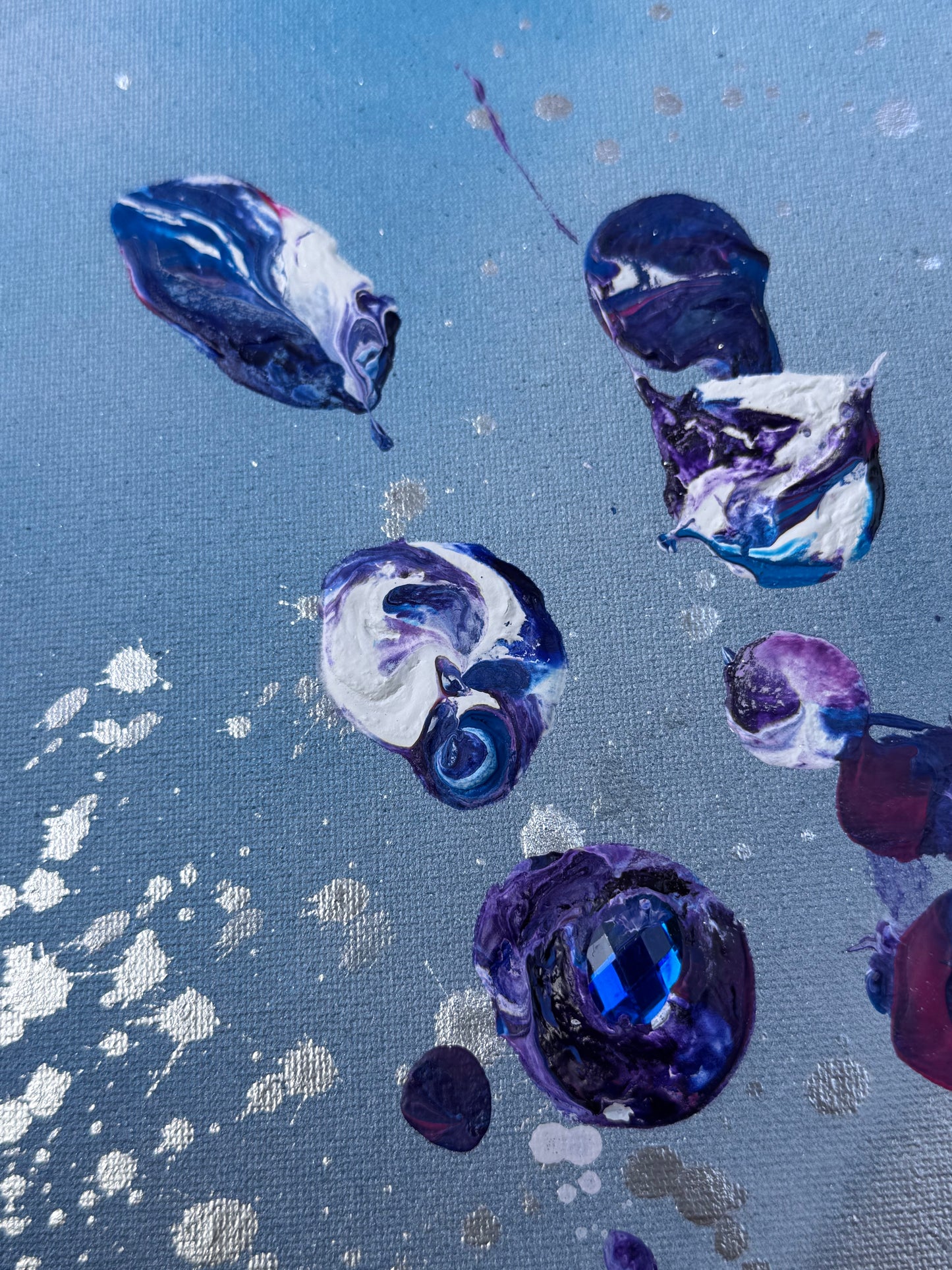 Dipinto Luna - Opera astratta su tela, arte spirituale contempora
