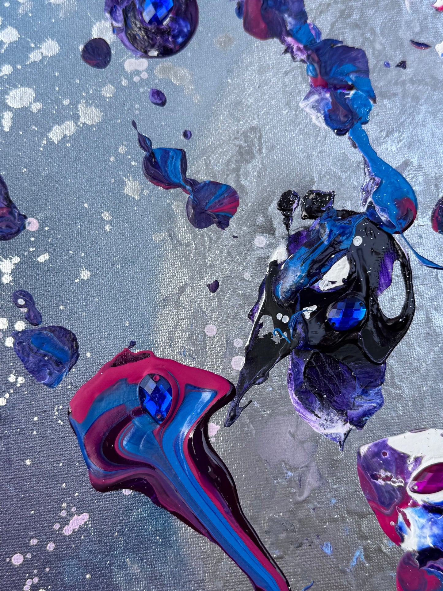 Dipinto Luna - Opera astratta su tela, arte spirituale contempora
