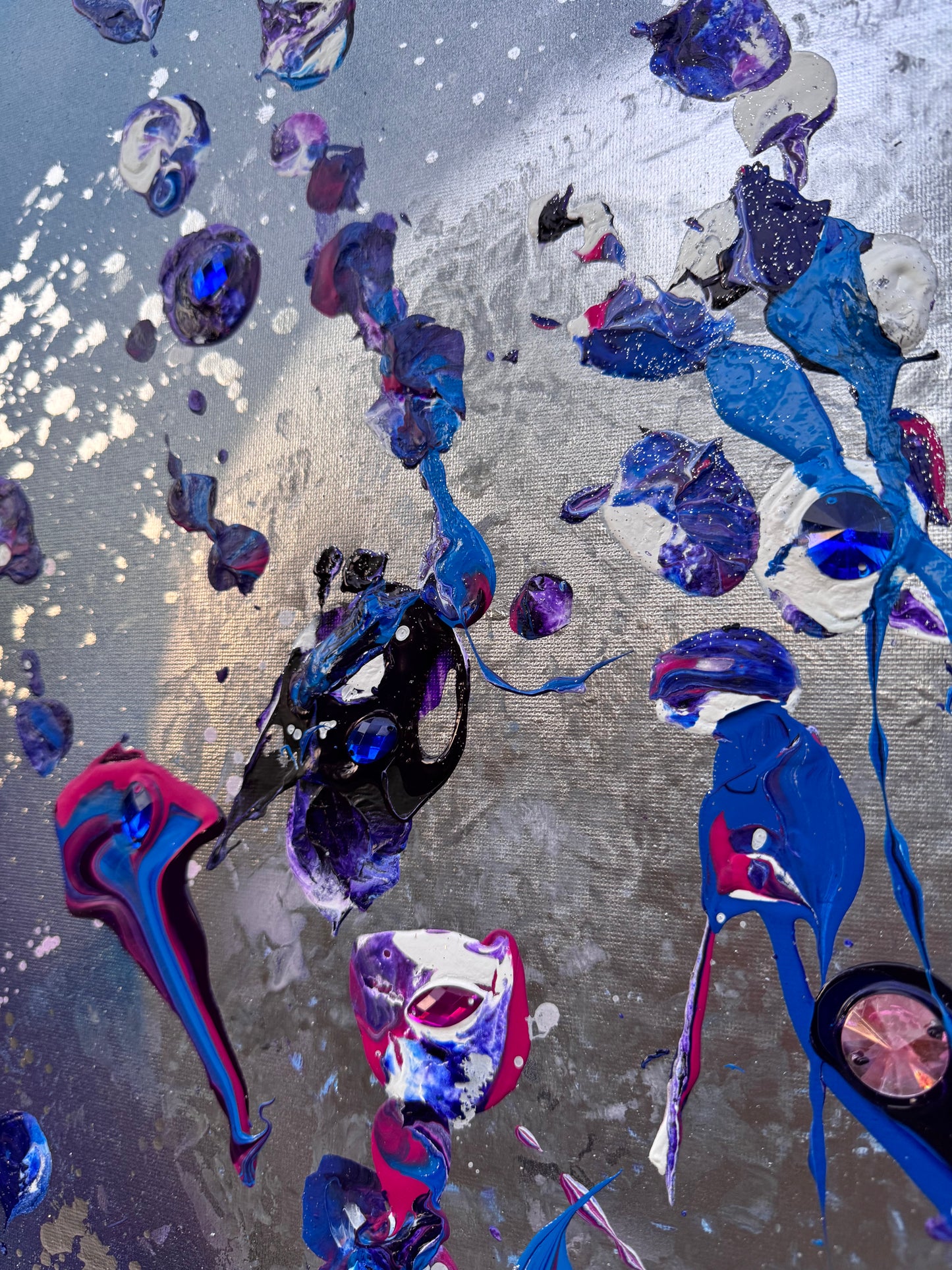 Dipinto Luna - Opera astratta su tela, arte spirituale contempora