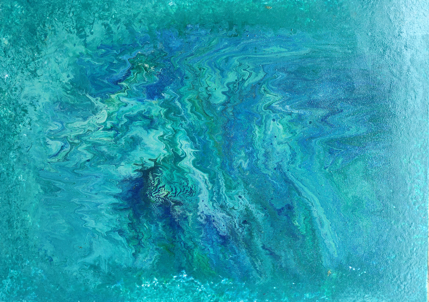 Dipinto "Abisso di smeraldo" Alice Pezzali