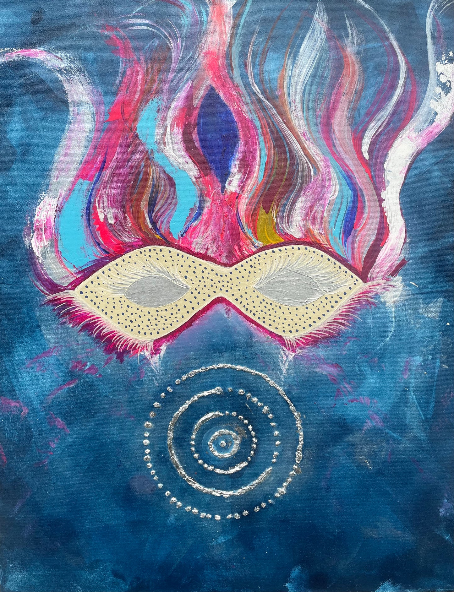 Dipinto "The Mask" Chiara Piazza