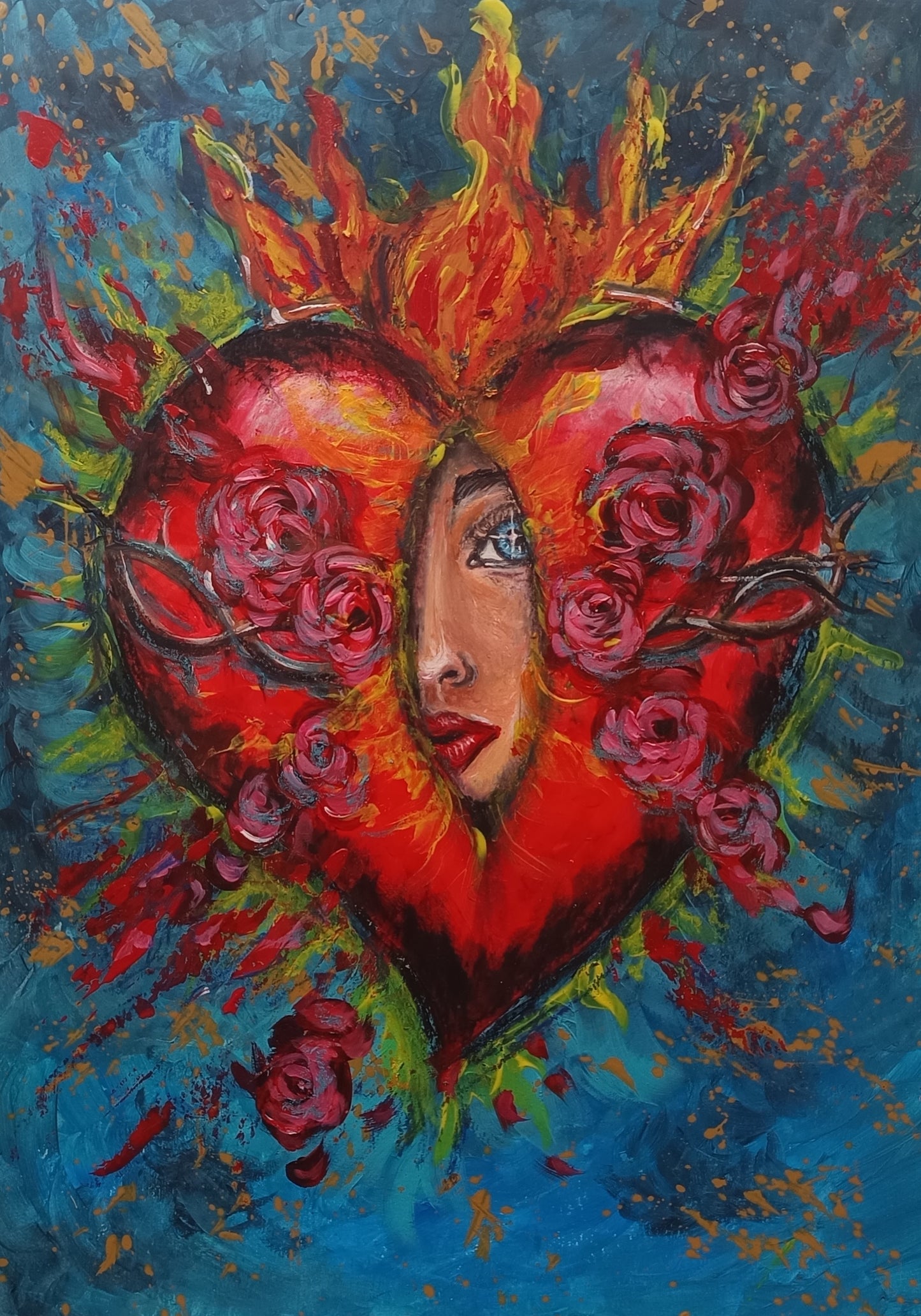 Dipinto "Dal cuore" Domenica Burgio