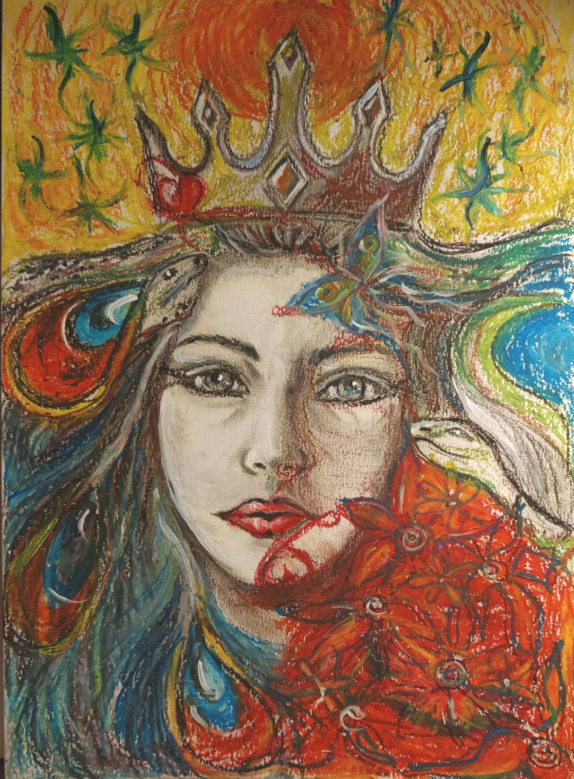 Dipinto - "La regina dell'ombra" Domenica Burgio