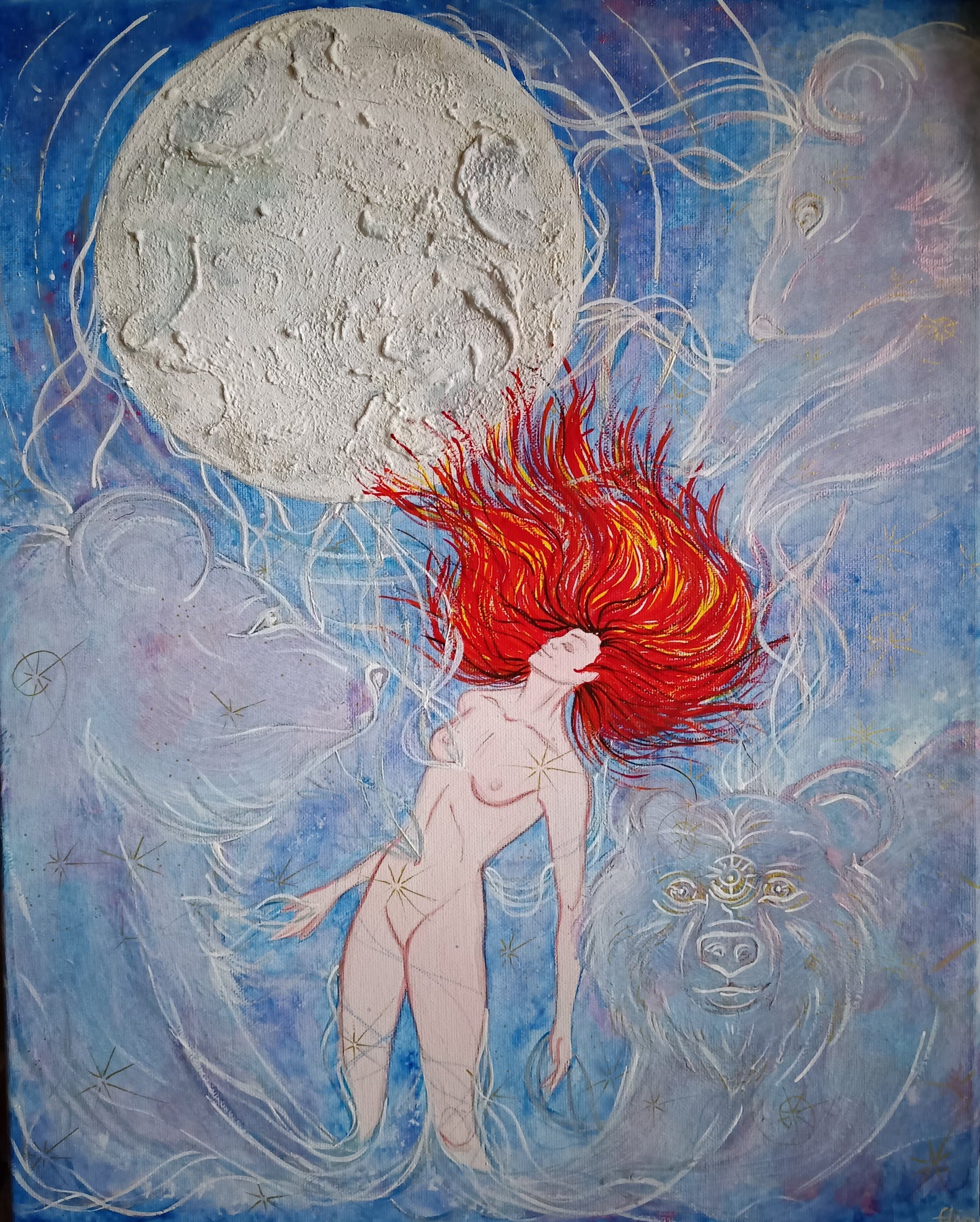 Dipinto "Full Moon" Elisa Scolletta