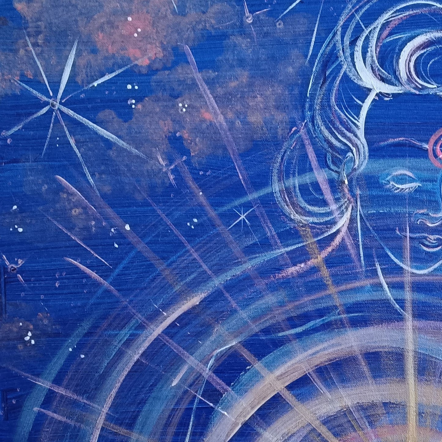 Dipinto "La madre, cuore cosmico" Elisa Scolletta