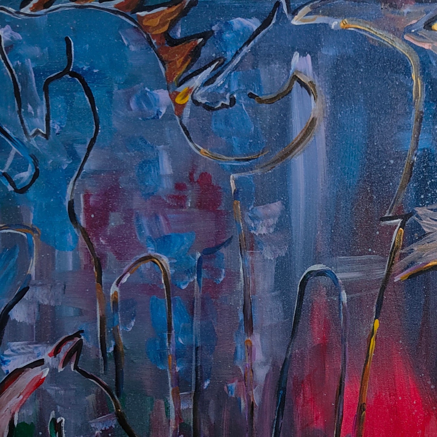 Dipinto "La libertà di sognare" Federica Saulli