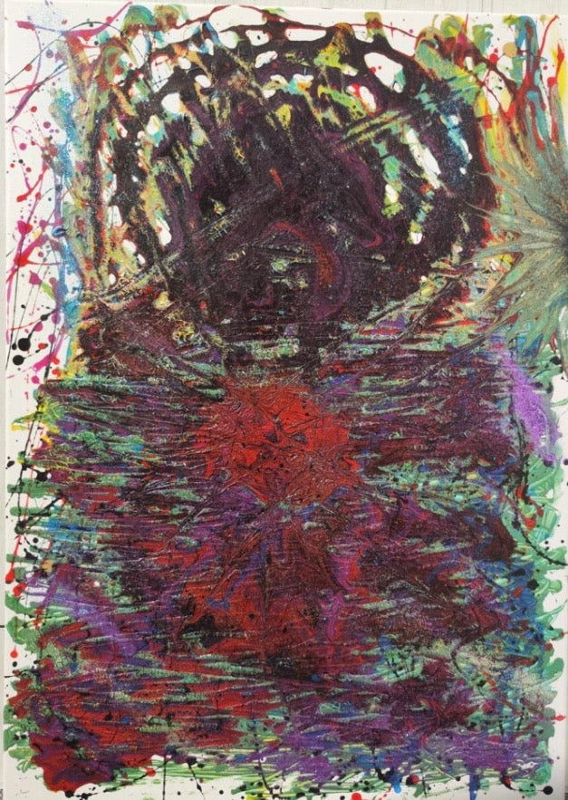 Dipinto "doppio paesaggio" Stefania Spadavecchia