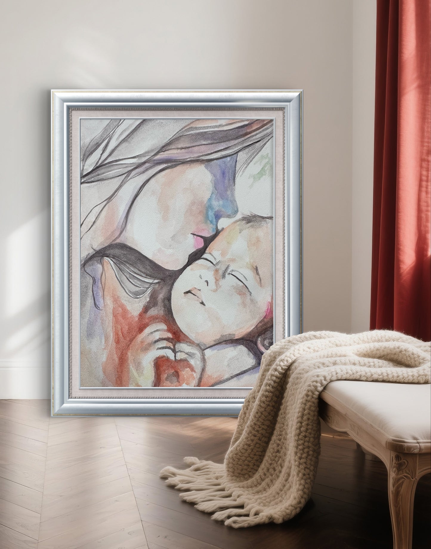 Dipinto “cosa significa essere madre” Claudia Ottone