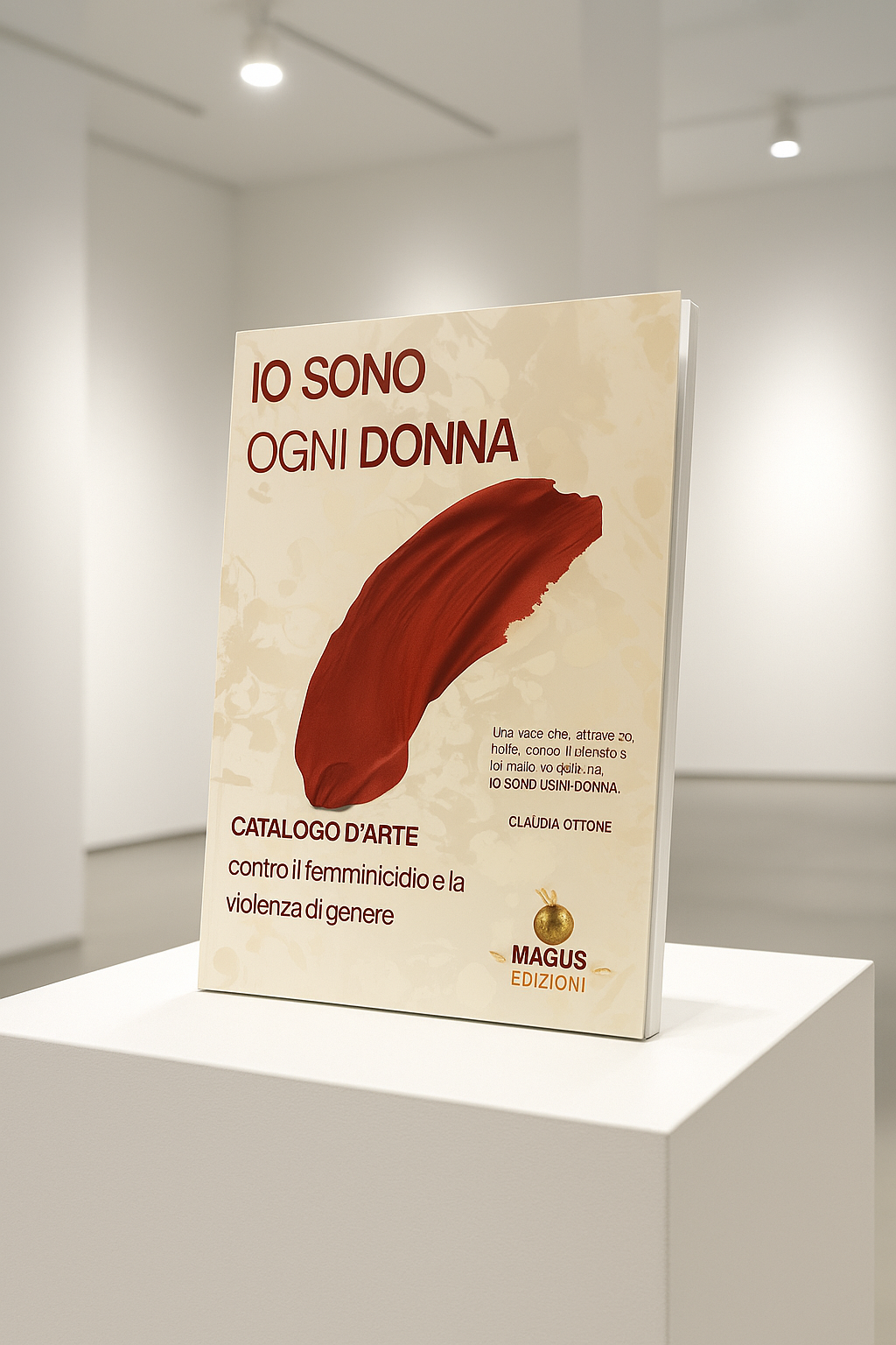 Catalogo d’Arte contemporanea contro la violenza sulle donne.