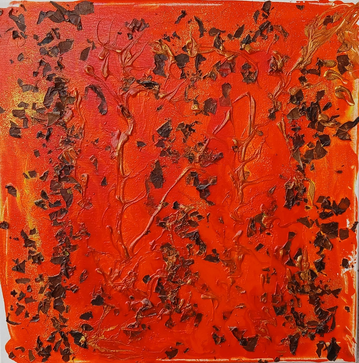 Dipinto "il fuoco della creatività" Antonella Cazzaniga