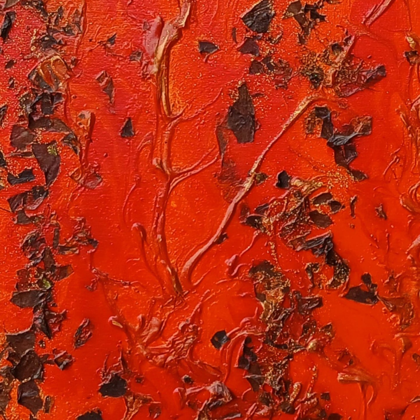 Dipinto "il fuoco della creatività" Antonella Cazzaniga