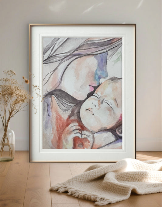 Dipinto “cosa significa essere madre” Claudia Ottone