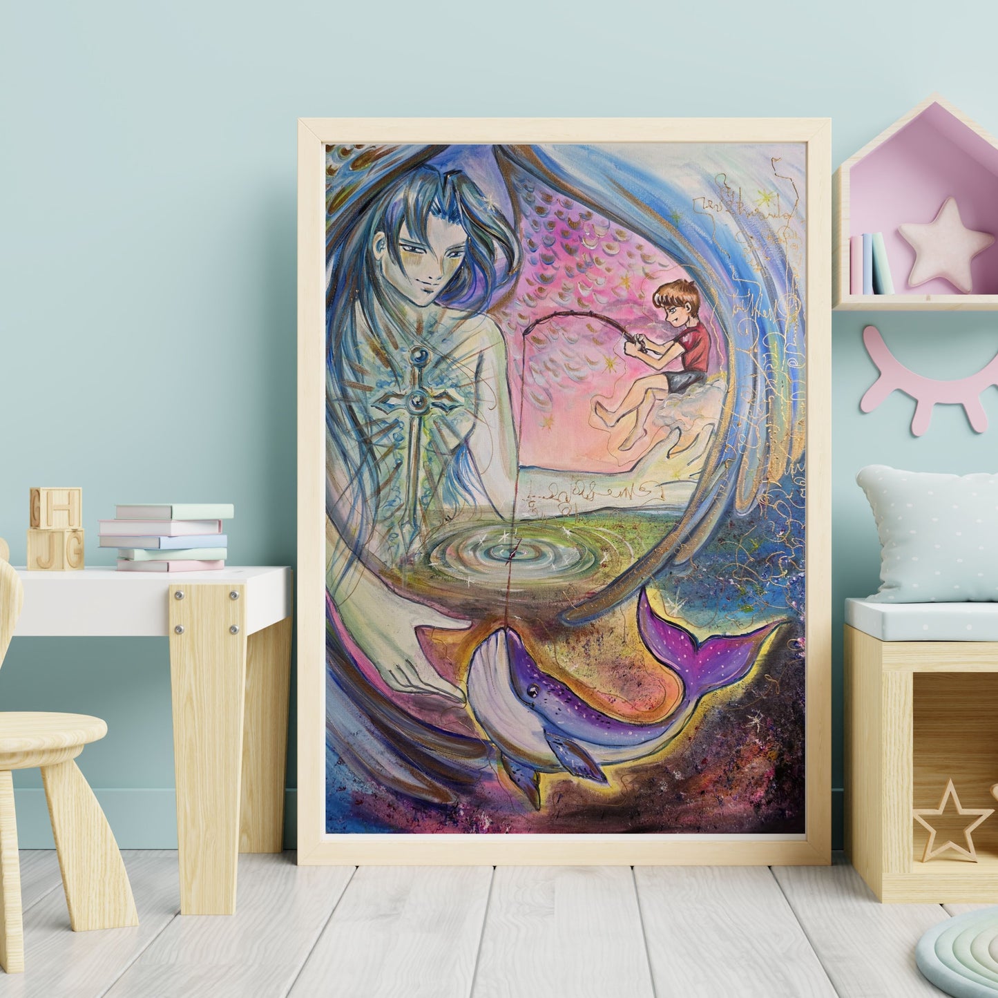 Dipinto "L'ala Protettrice" Elisabetta Palmieri