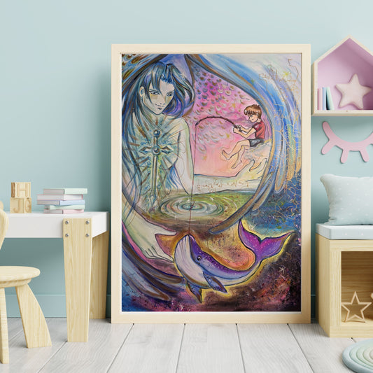 Dipinto "L'ala Protettrice" Elisabetta Palmieri