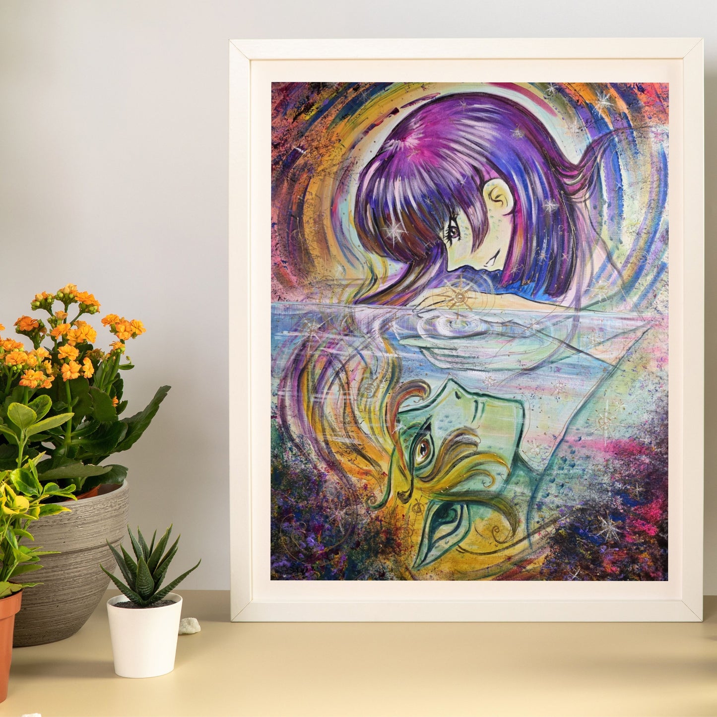 Dipinto "L'alieno nello specchio" Elisabetta Palmieri