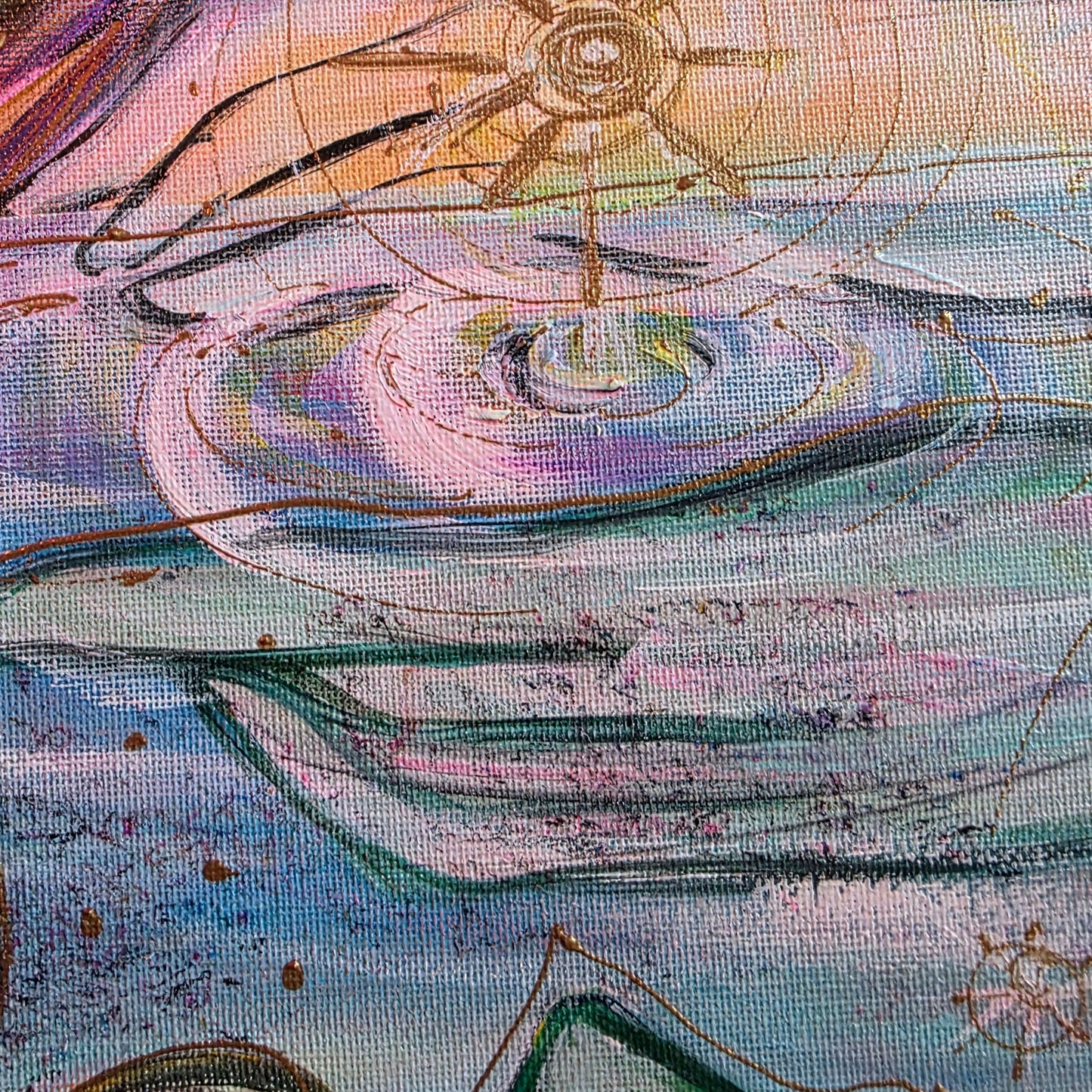 Dipinto "L'alieno nello specchio" Elisabetta Palmieri