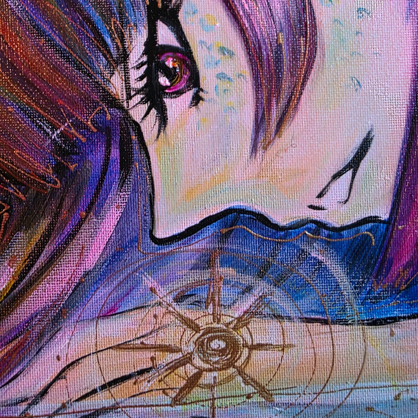 Dipinto "L'alieno nello specchio" Elisabetta Palmieri