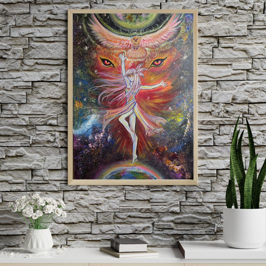 Dipinto "Danza tra due mondi" Elisabetta Palmieri