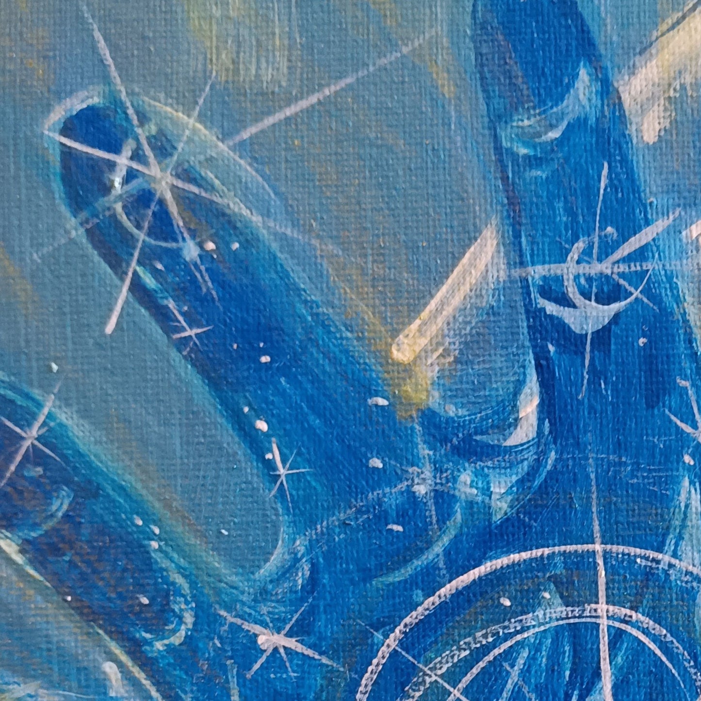 Dipinto "Con-tatto con la guida" Elisa Scolletta