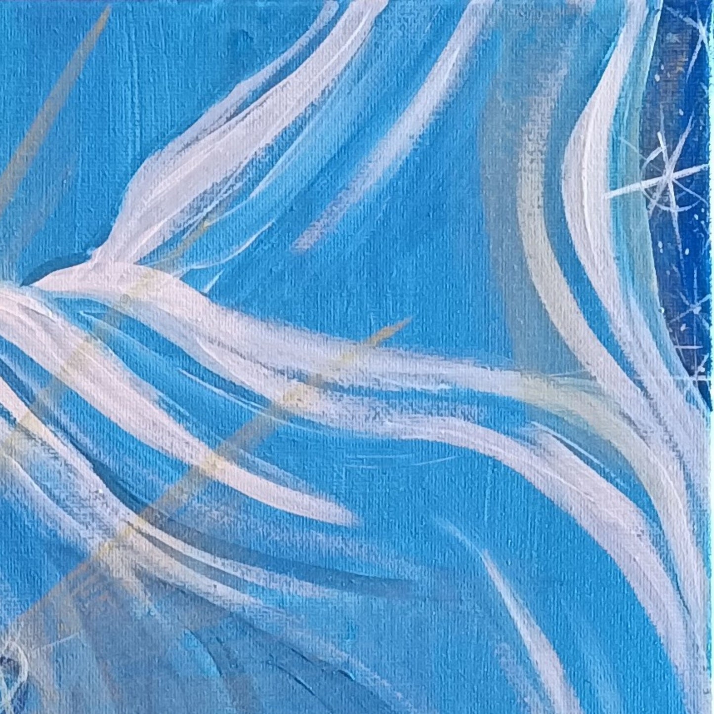 Dipinto "Con-tatto con la guida" Elisa Scolletta