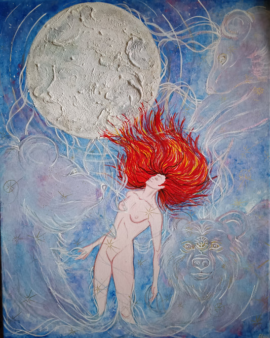 Dipinto "Full Moon" Elisa Scolletta