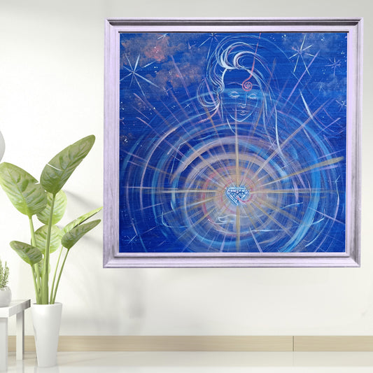 Dipinto "La madre, cuore cosmico" Elisa Scolletta