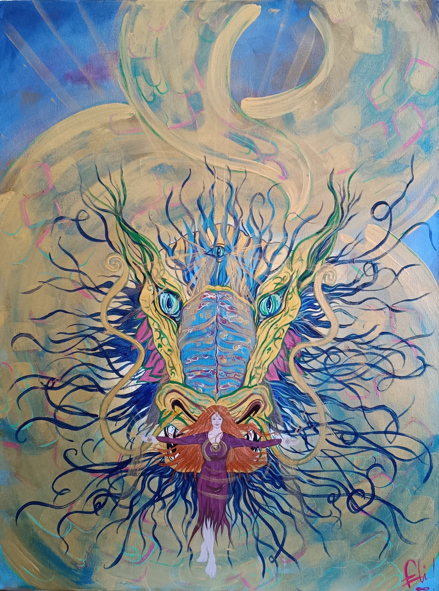 Dipinto "La forza" Elisa Scolletta