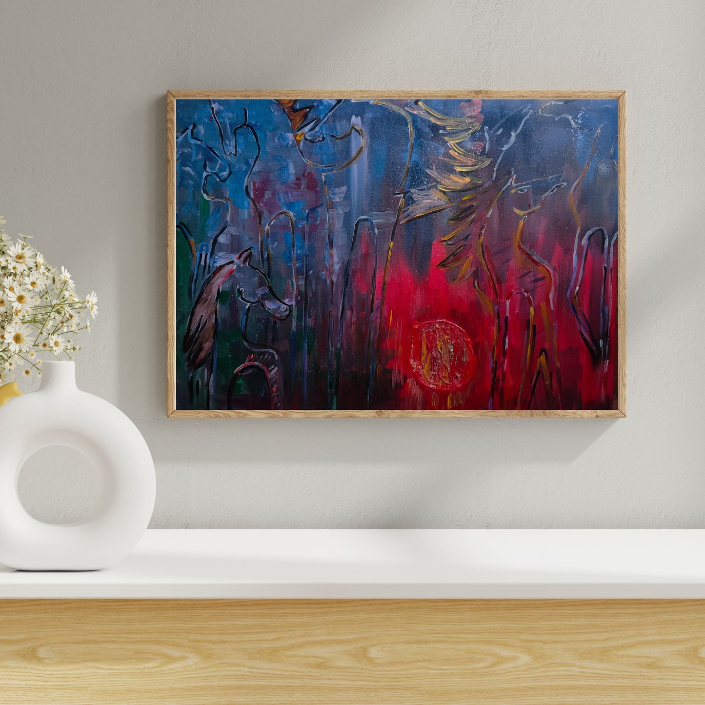 Dipinto "La libertà di sognare" Federica Saulli