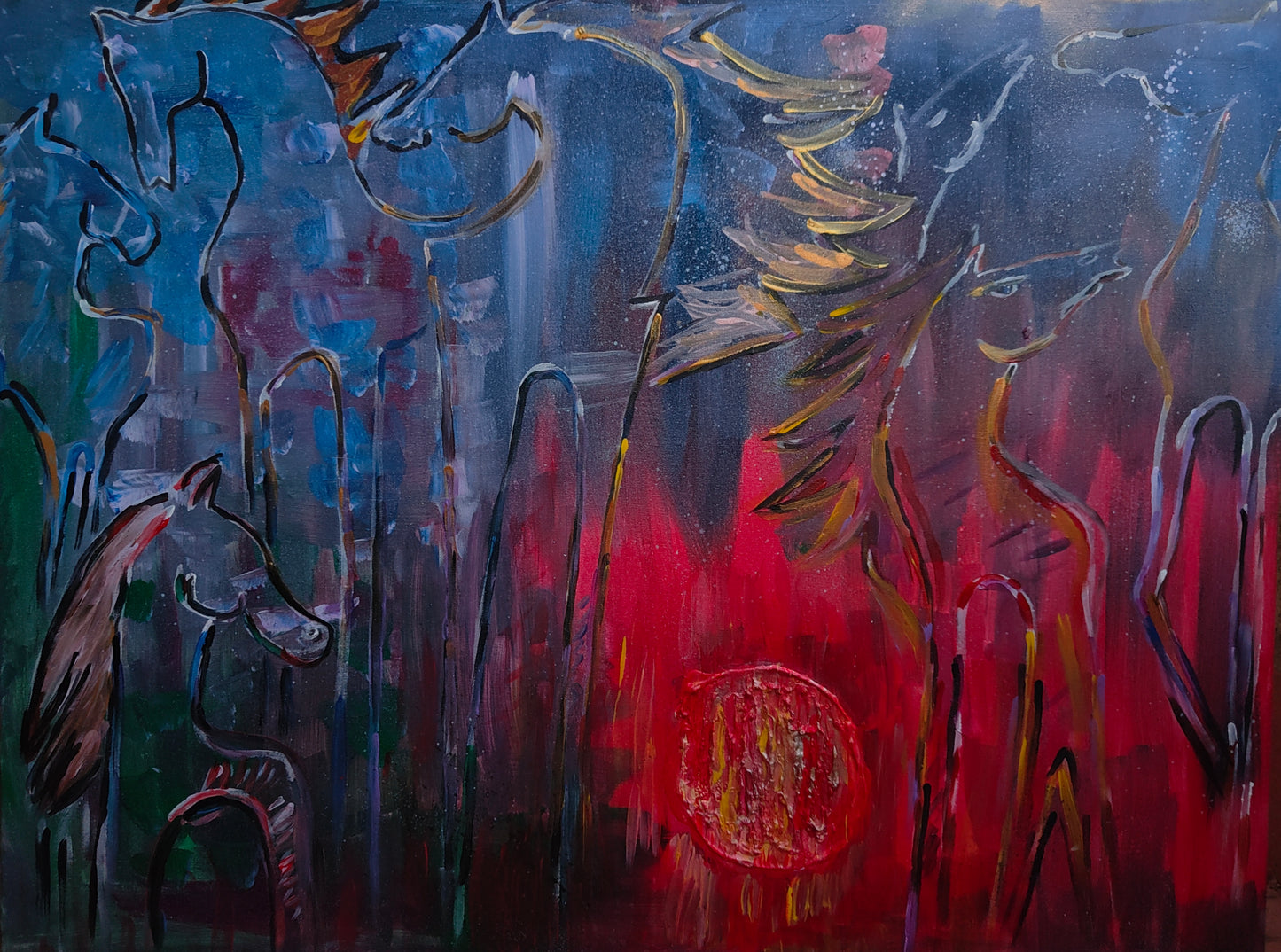 Dipinto "La libertà di sognare" Federica Saulli