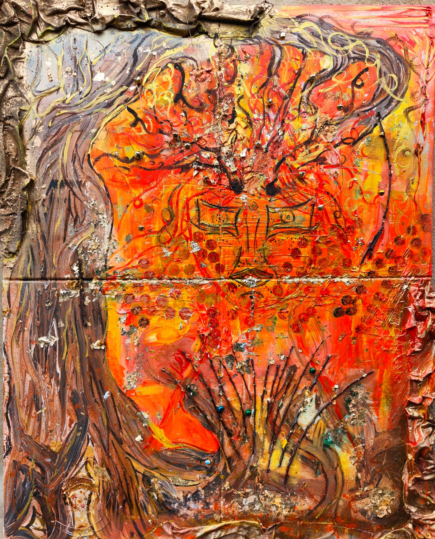 Dipinto "Sacra Selvaggia Madre" Federica Saulli