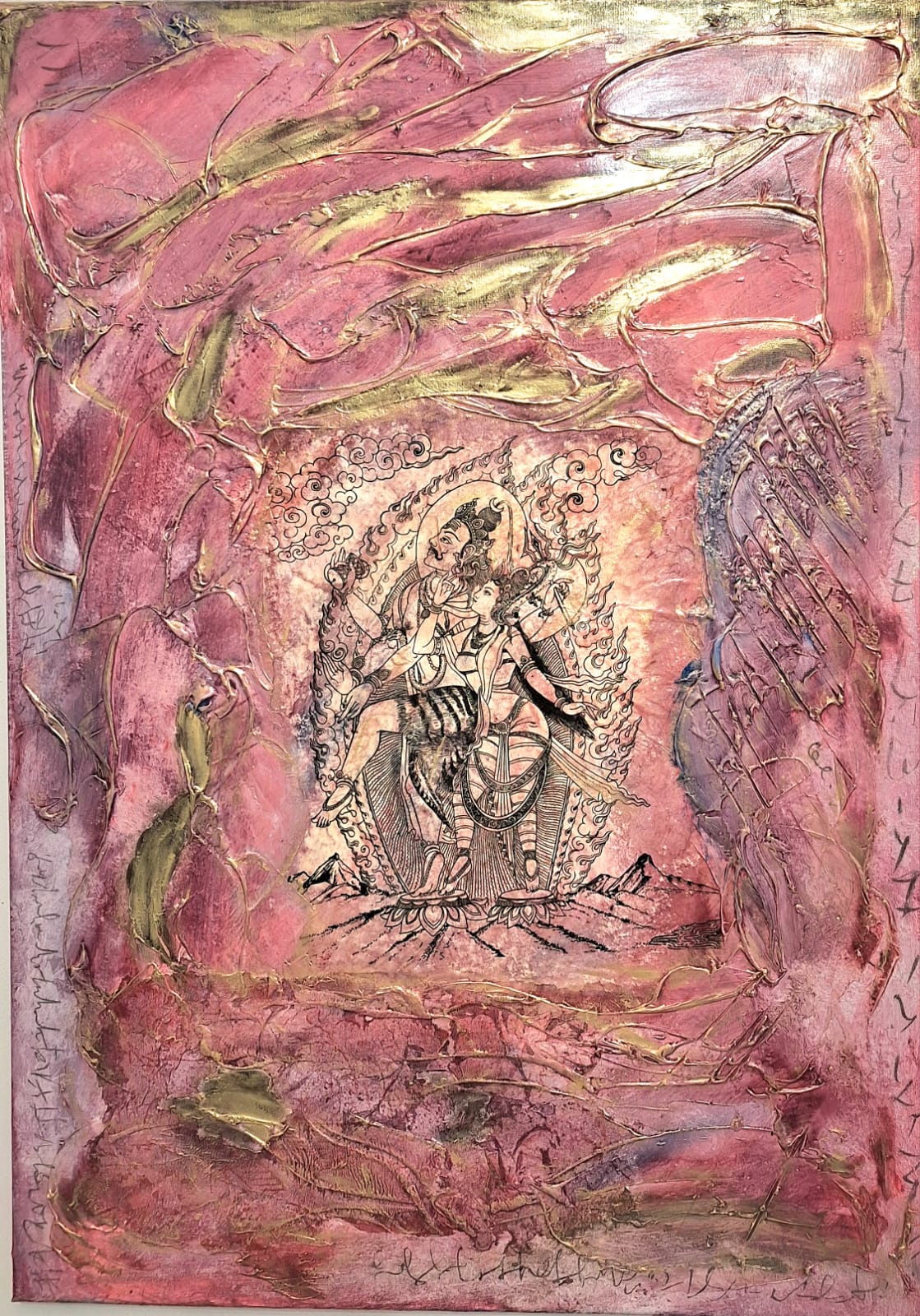 Dipinto "La Passione e la Dolcezza" Francesca Manara