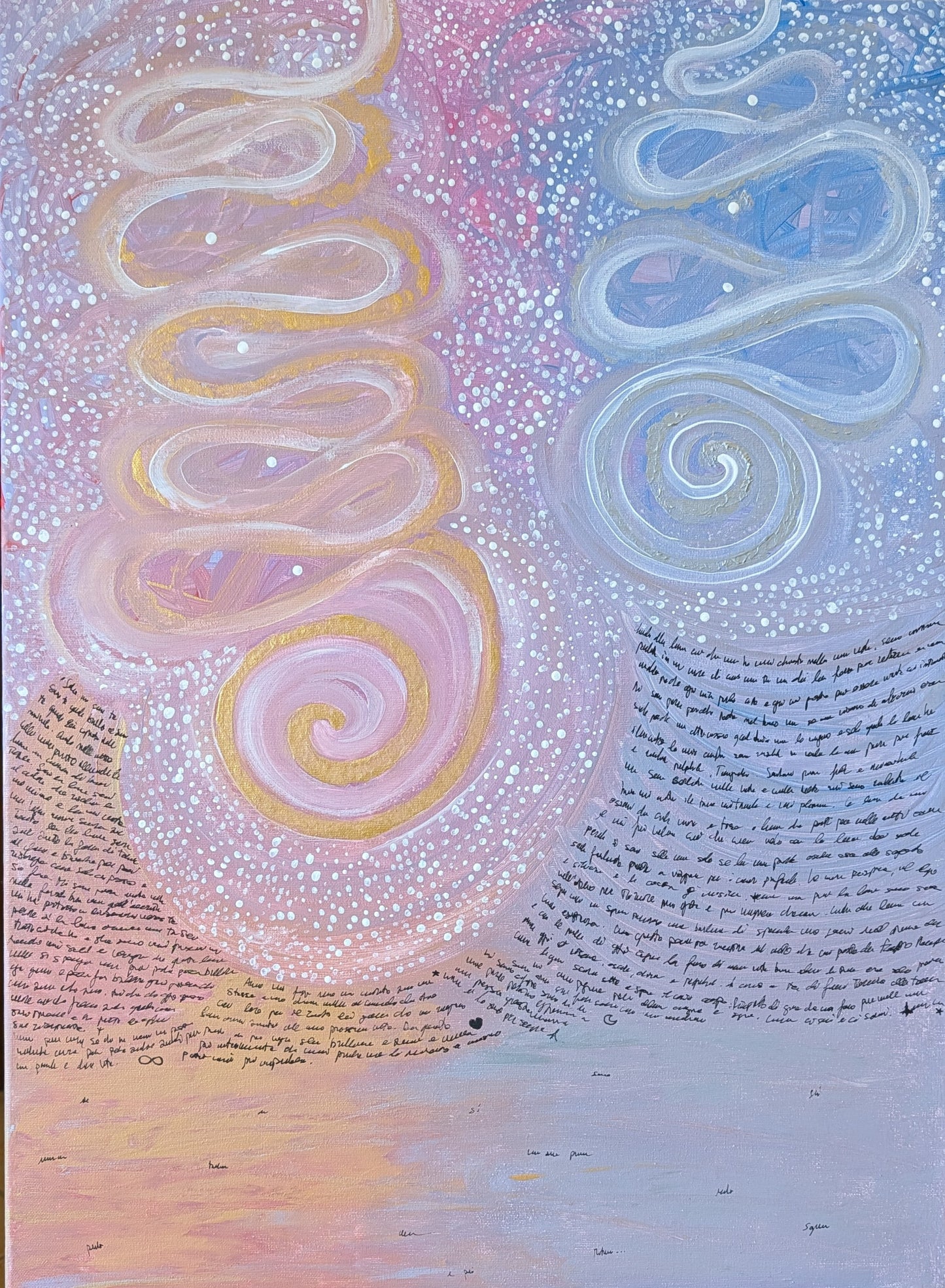 Dipinto "linguaggio di luce" Ilenia Galiè