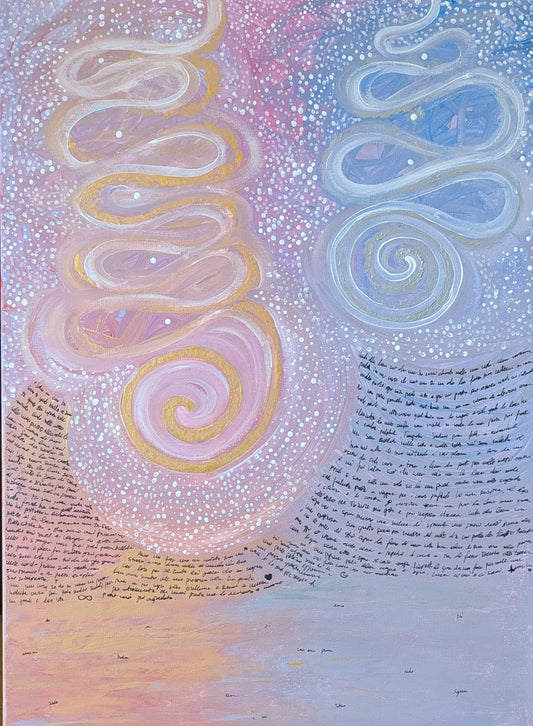 Dipinto "linguaggio di luce" Ilenia Galiè