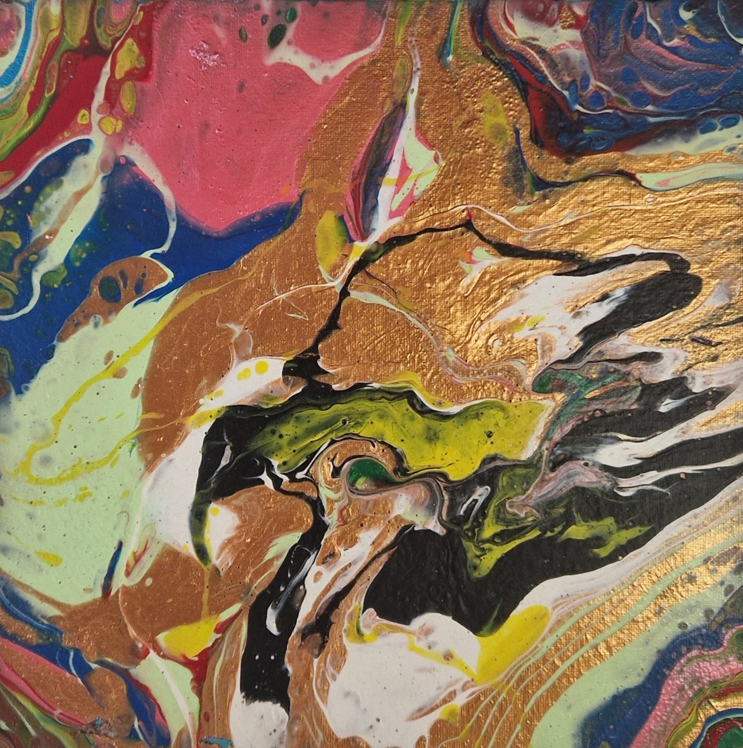 Dipinto "la tetralogia - il falco e il lupo" Daniela Frandino