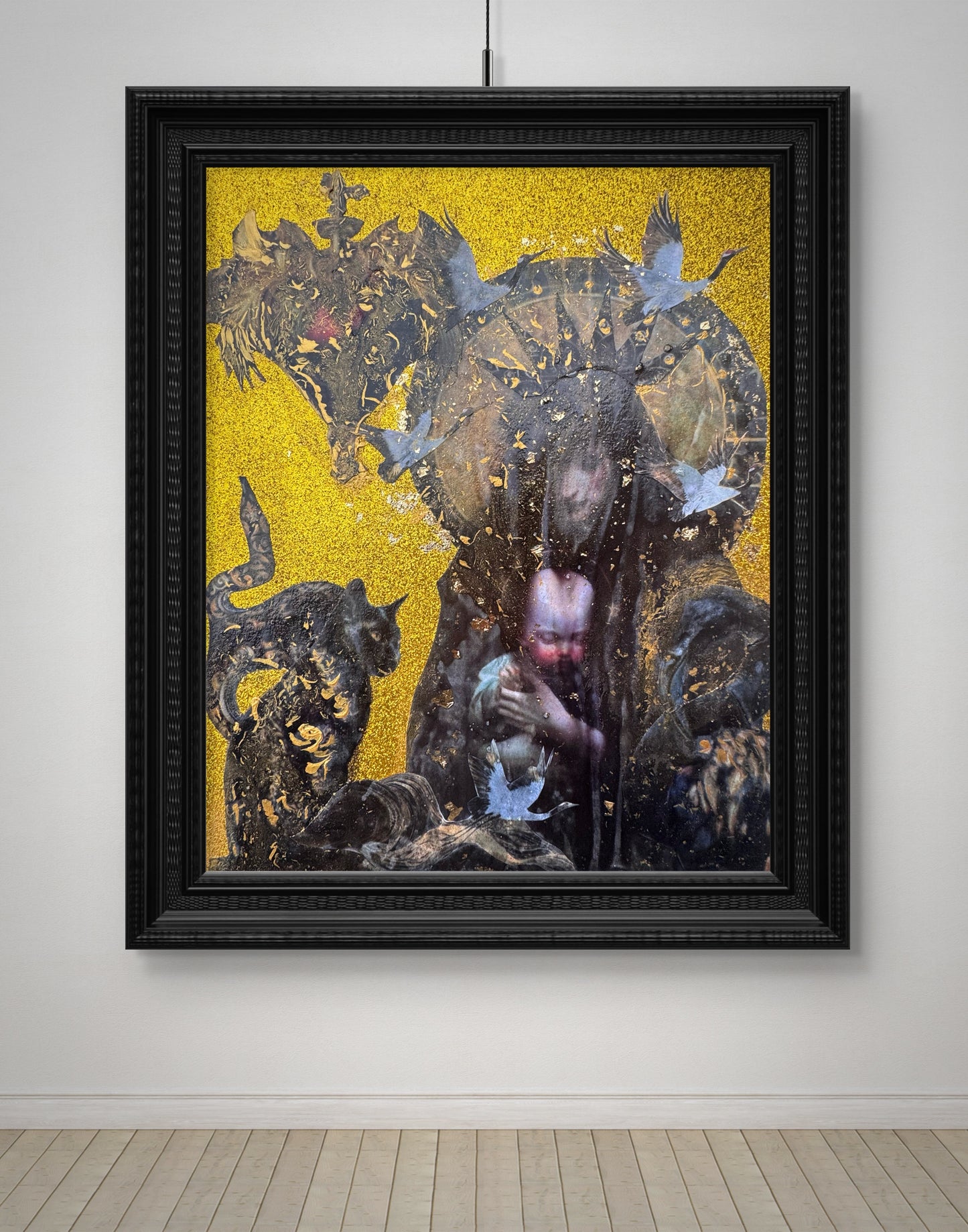 Madonna nera di Montserrat opera consacrata per la protezione della casa e della famiglia . Opera spirituale di Claudia Ottone