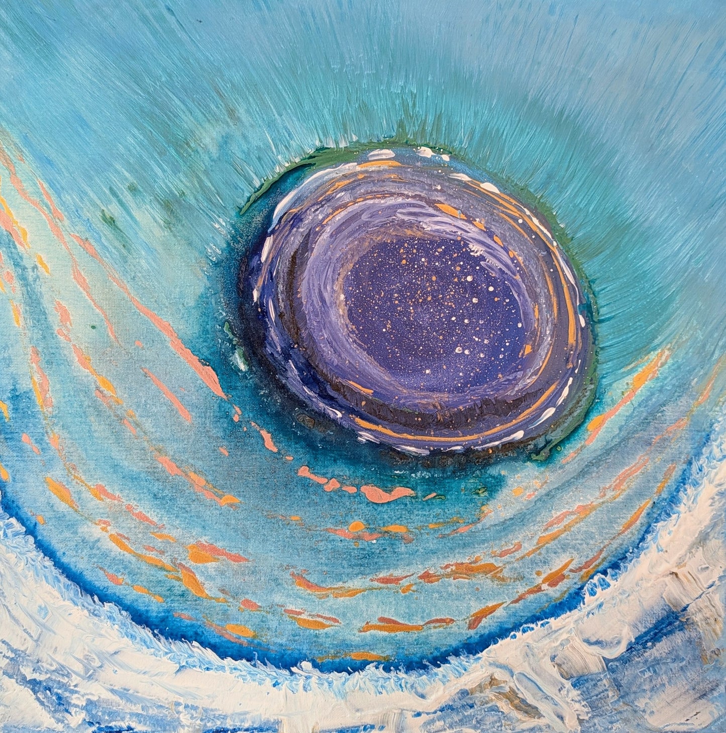 Dipinto "the hole" Ilenia Galiè