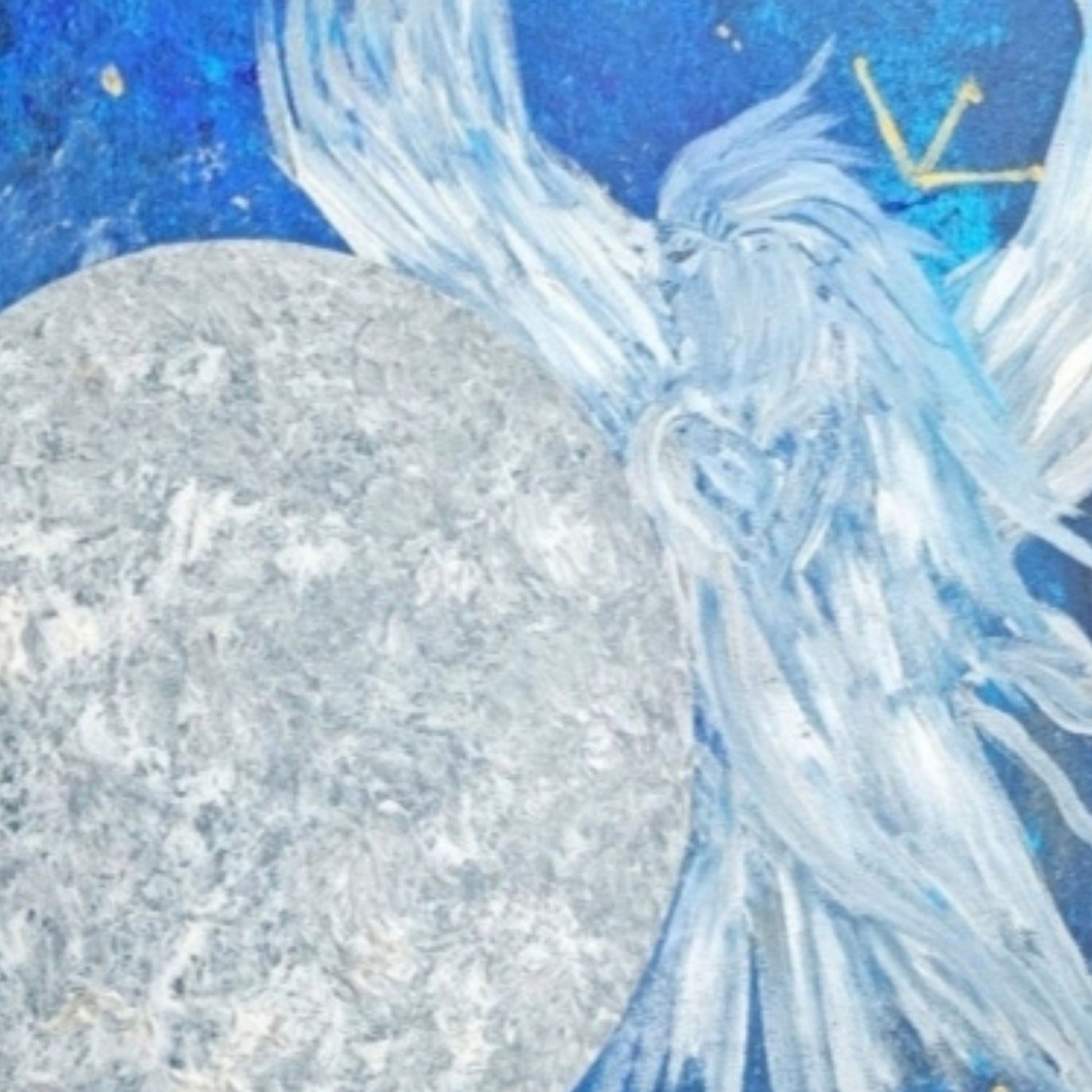 Dipinto "Hanien e la Luna" Lucia Cirullo