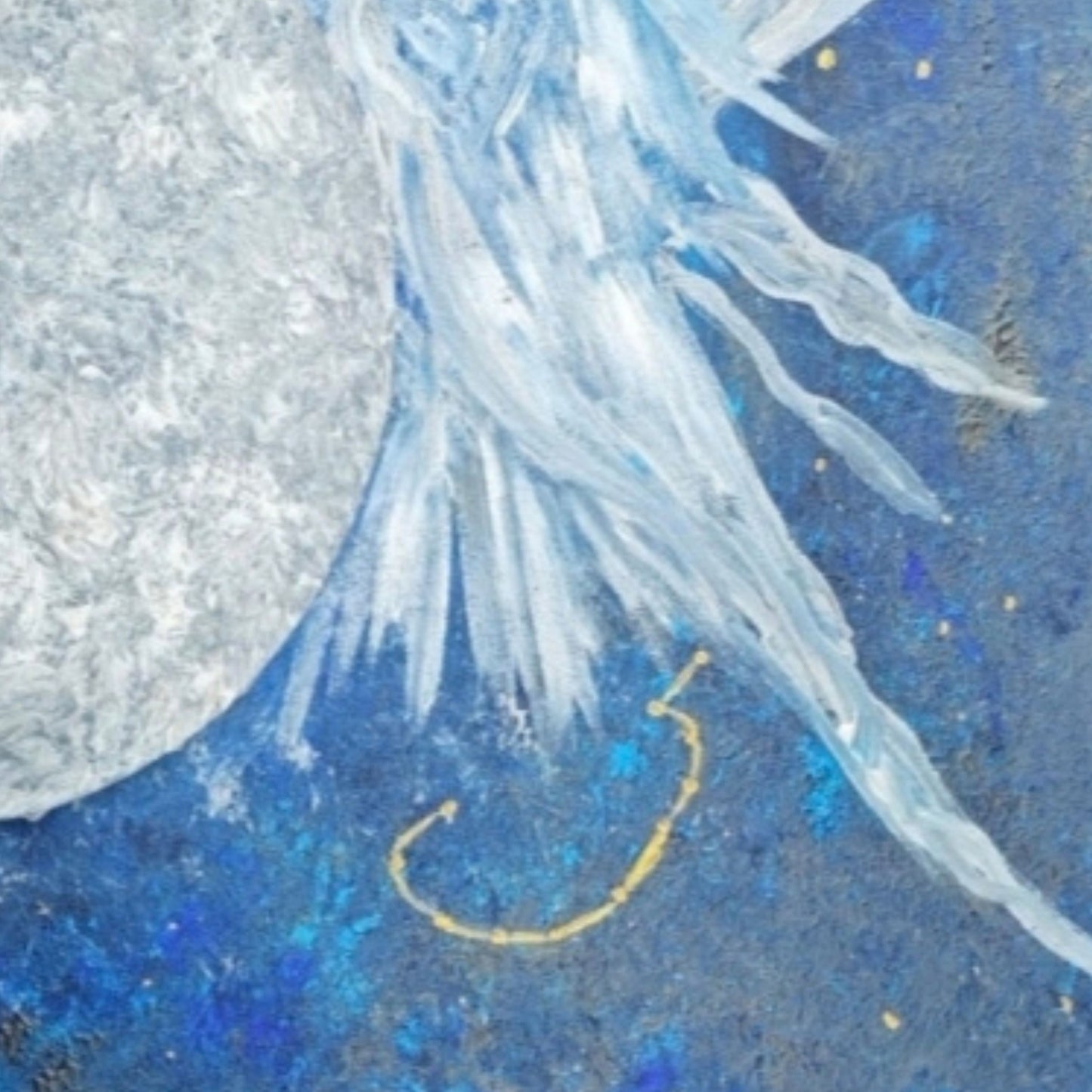 Dipinto "Hanien e la Luna" Lucia Cirullo