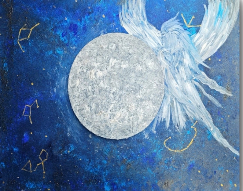 Dipinto "Hanien e la Luna" Lucia Cirullo