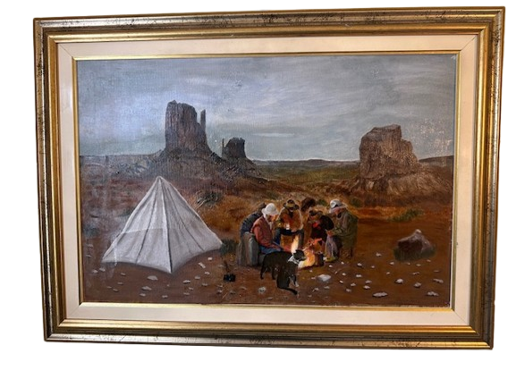 Dipinto "La sosta" Nella Parigi