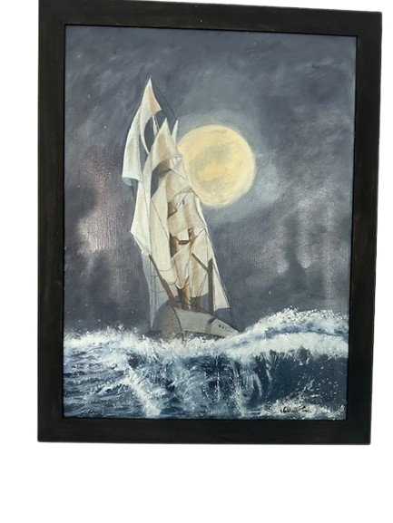 Dipinto "La tempesta" Nella Parigi