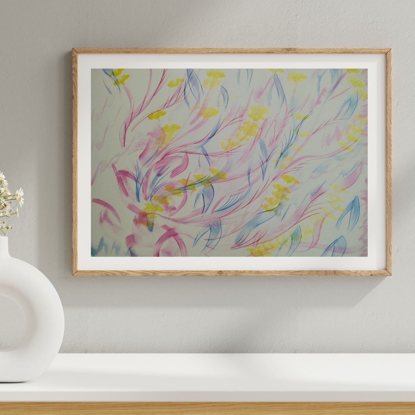 Dipinto "Danza dei Colori" Rosa Tramonti