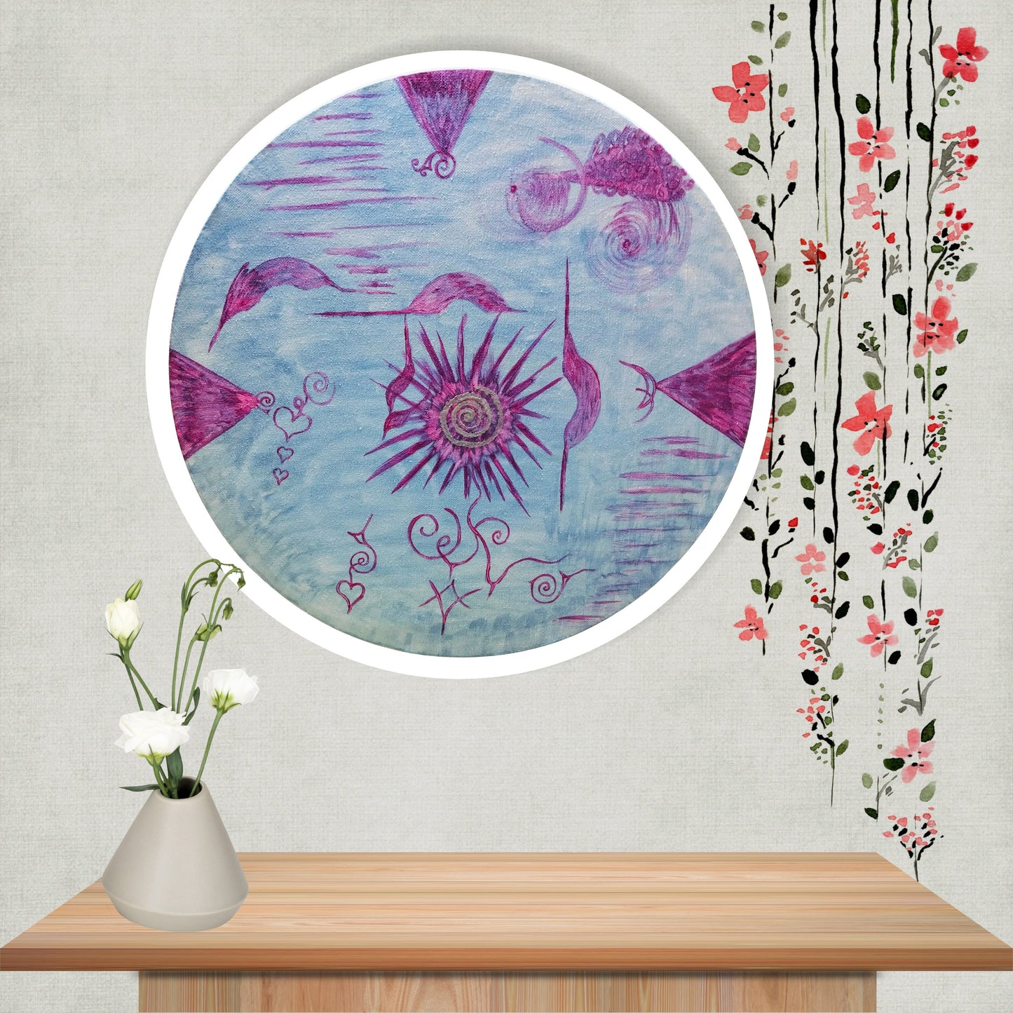 Dipinto "Portale della Pace" Rosa Tramonti