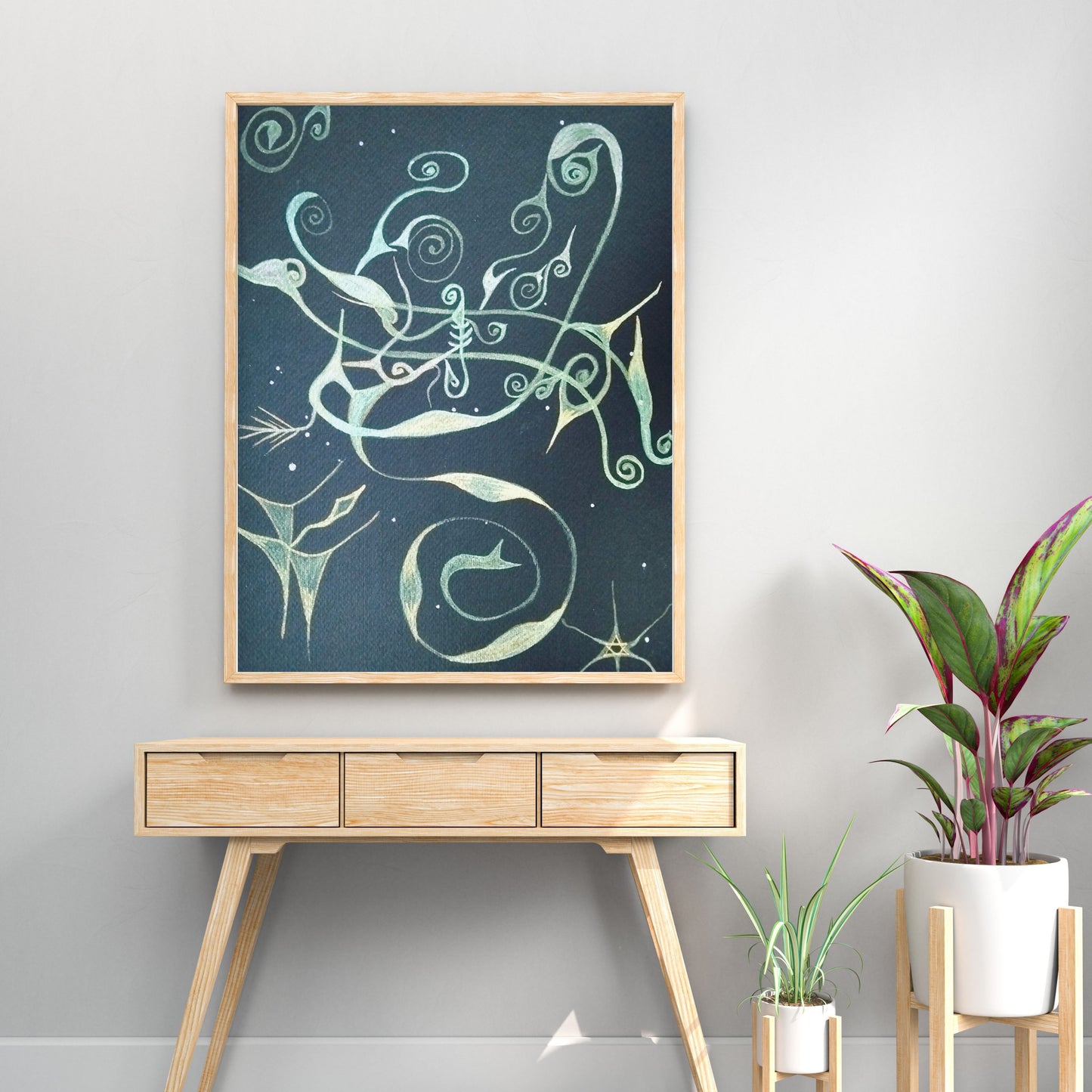 Dipinto "Tuaren" Rosa Tramonti