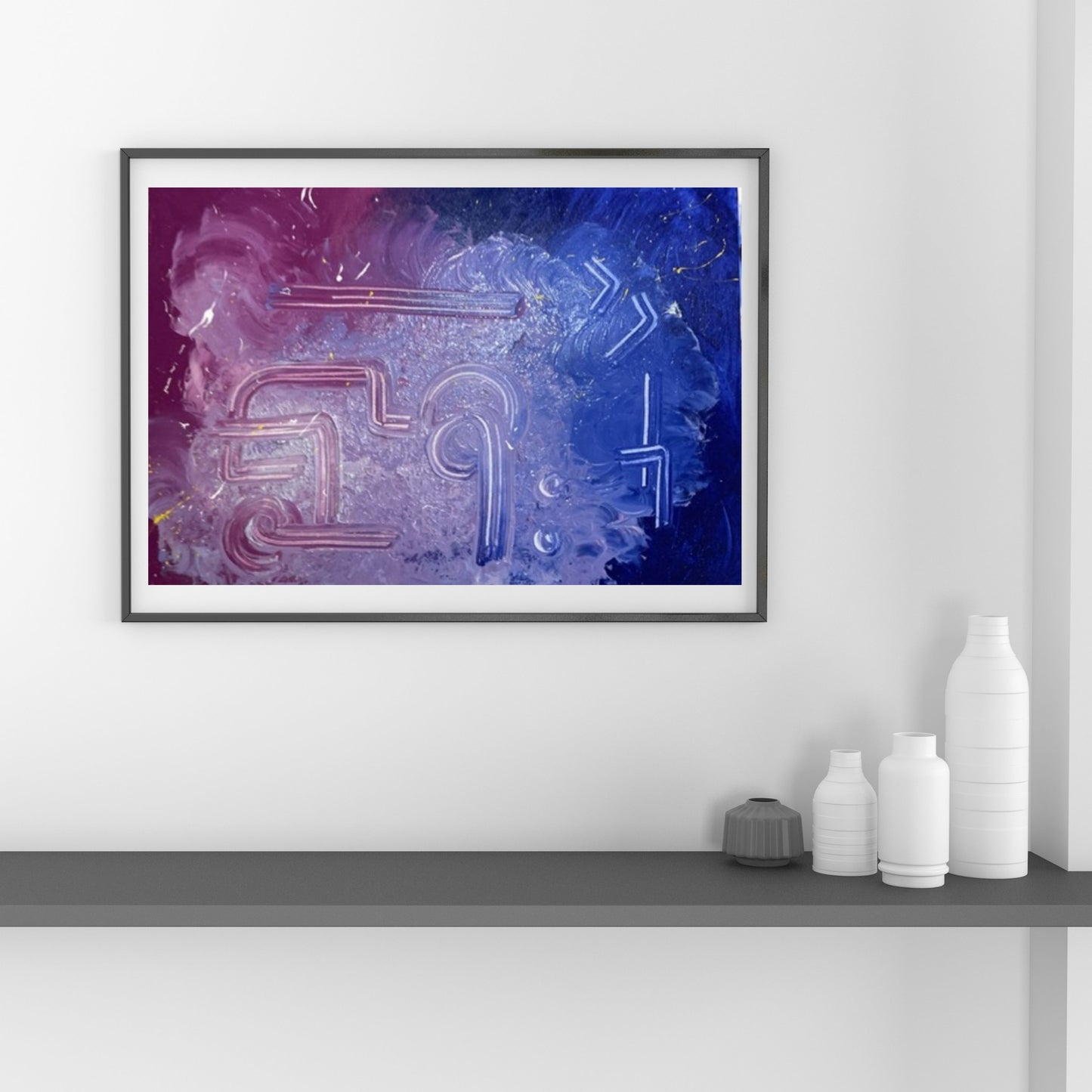 Dipinto "Messaggio" Jocelyne Matalone