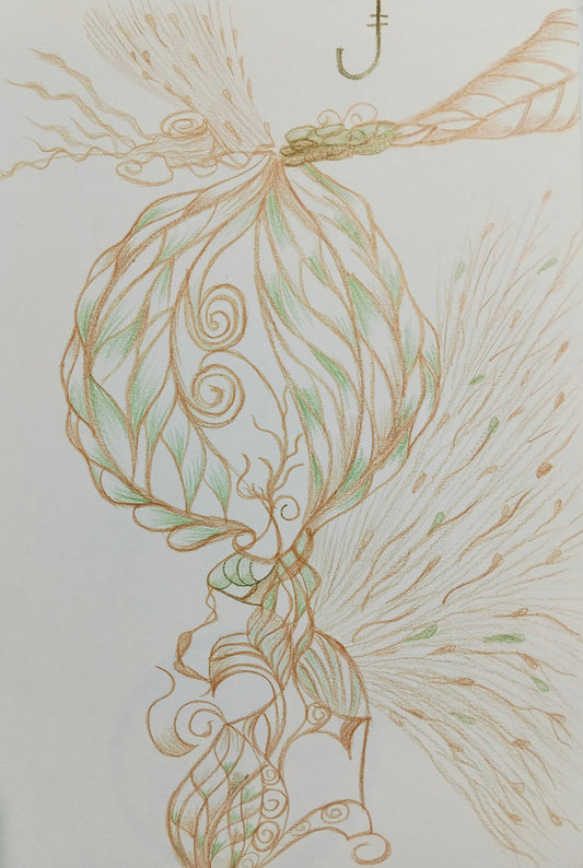 Dipinto "anime in volo" Rosa Tramonti