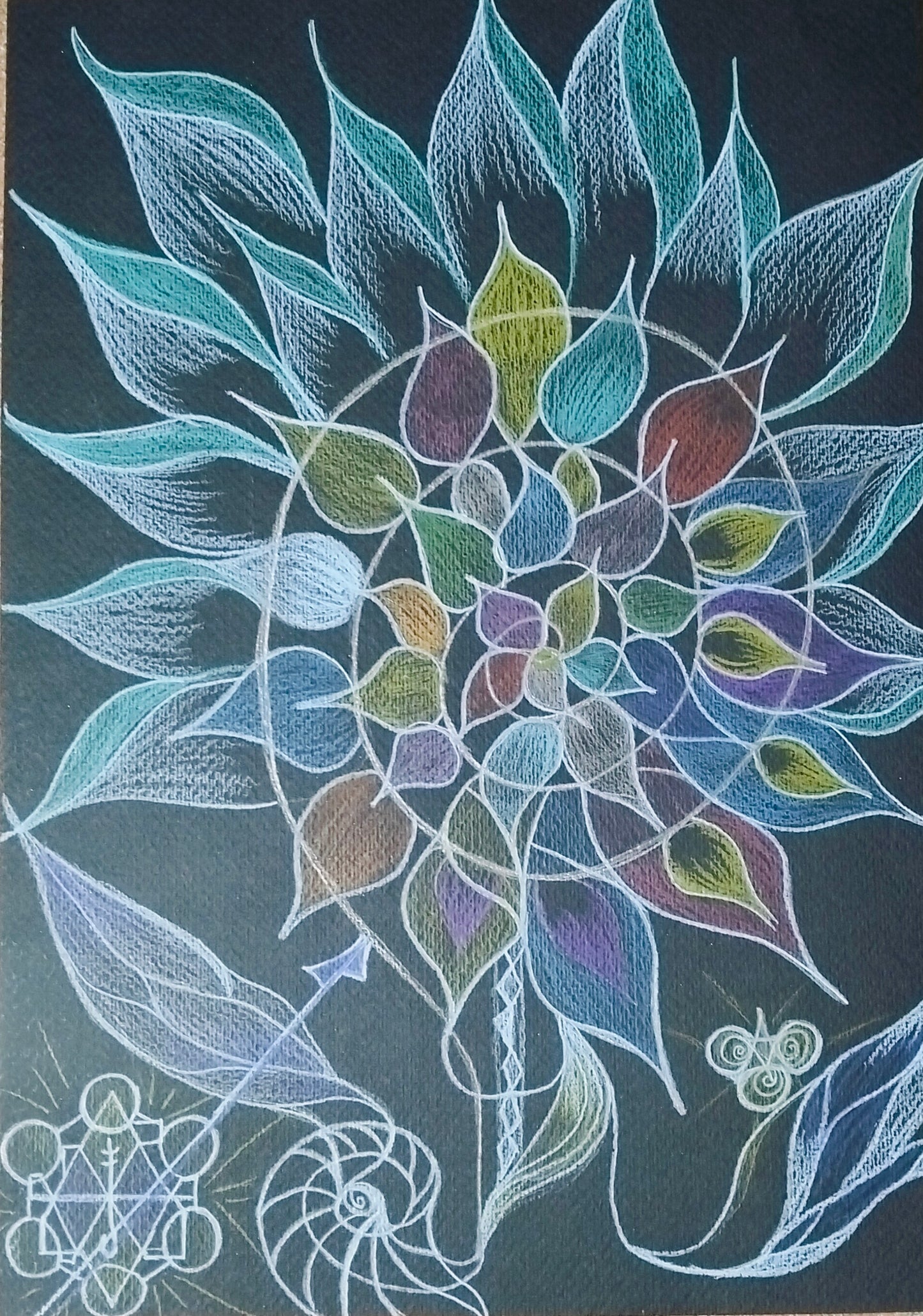 Dipinto "il ciclo della vita" Rosa Tramonti