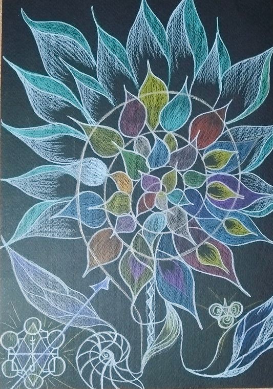 Dipinto "il ciclo della vita" Rosa Tramonti