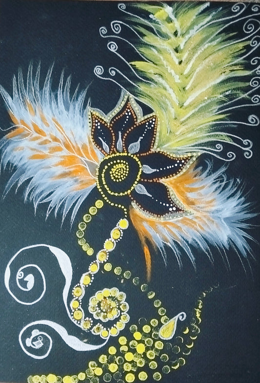 Dipinto "risveglio" Rosa Tramonti