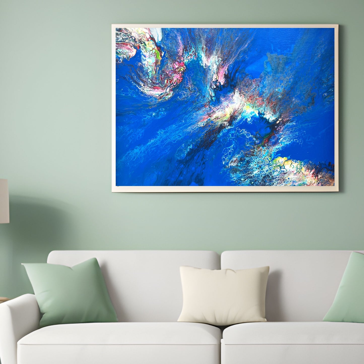 Dipinto "Connessione cosmica" Stefania Corini